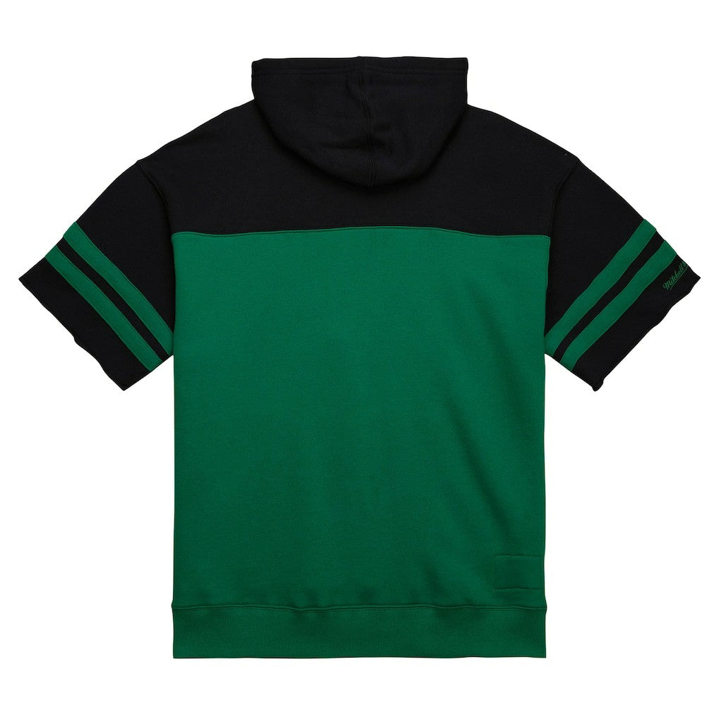 New York Jets Off Field Vintage Logo Short Sleeve Pullover Hoodie Kelly Green