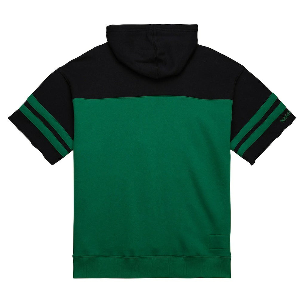 New York Jets Off Field Vintage Logo Short Sleeve Pullover Hoodie Kelly Green