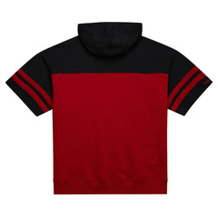 San Francisco 49ers Off Field Vintage Logo Short Sleeve Pullover Hoodie Scarlet