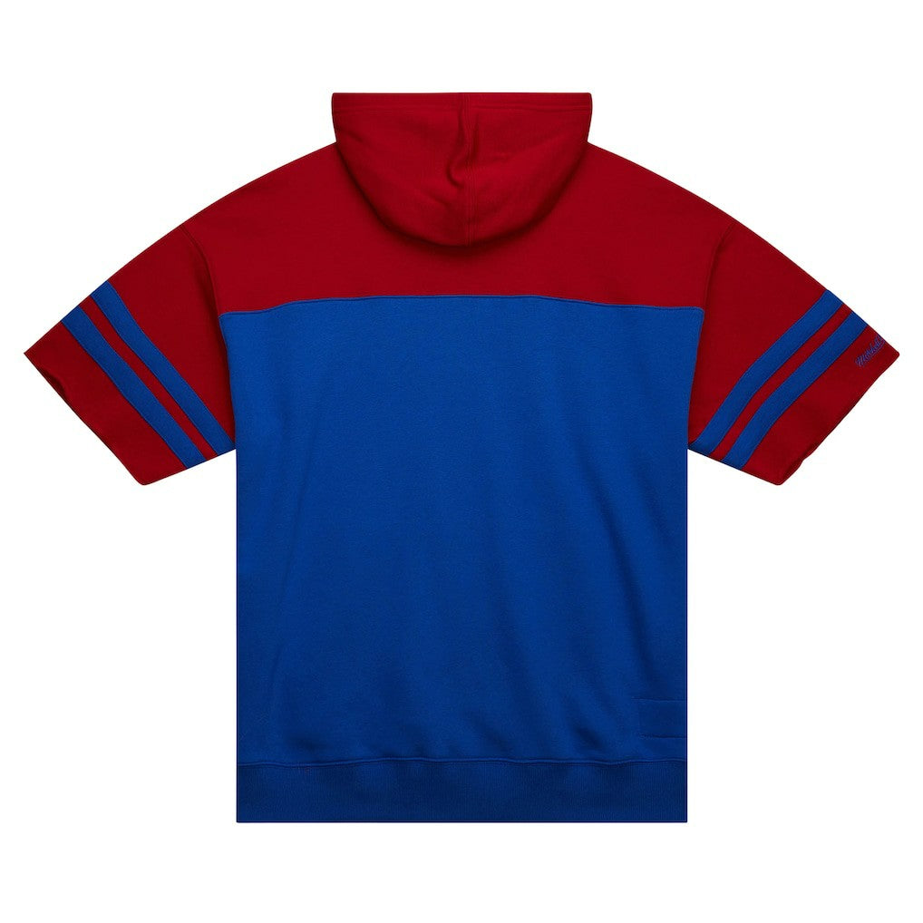Buffalo Bills Off Field Vintage Logo Short Sleeve Pullover Hoodie Royal