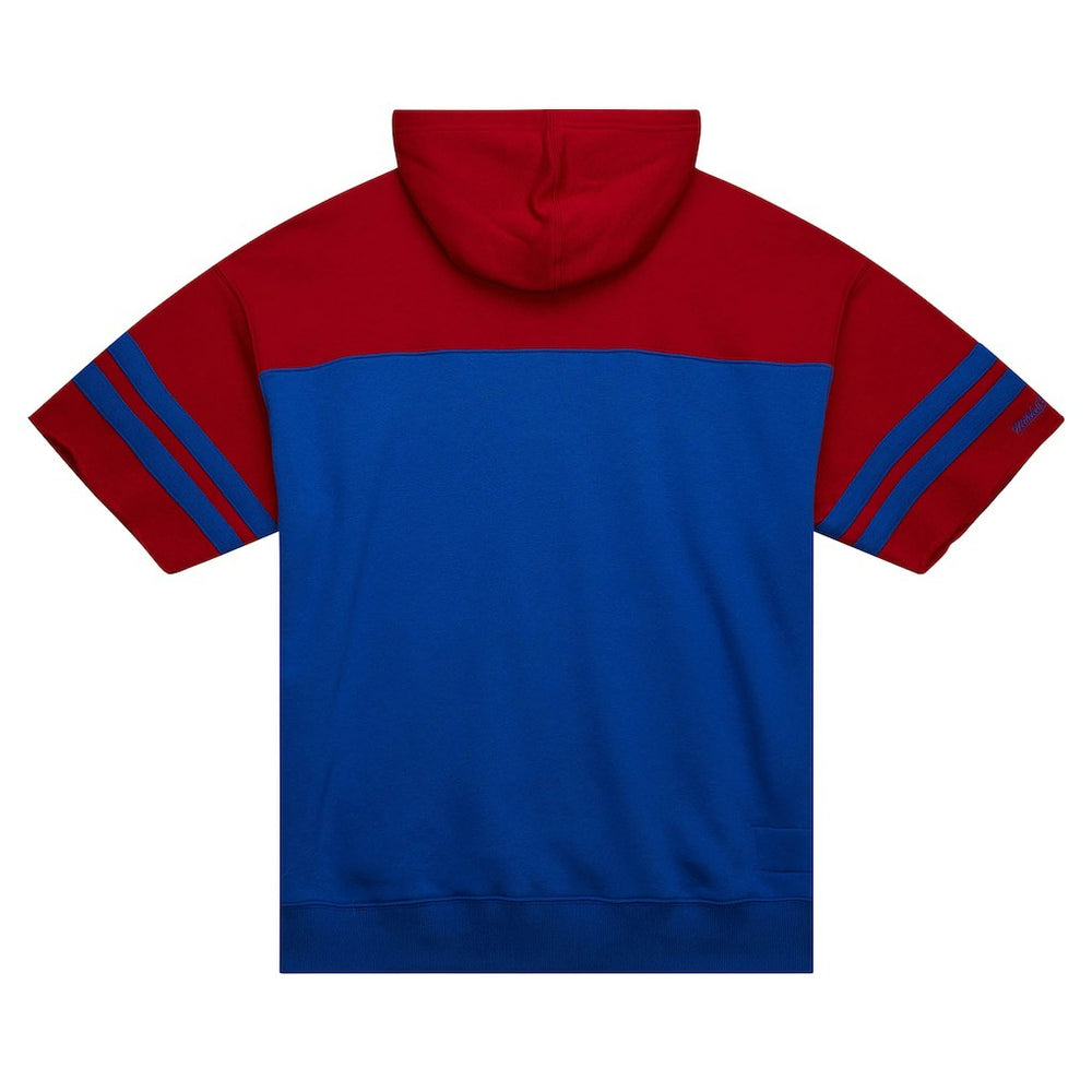 Buffalo Bills Off Field Vintage Logo Short Sleeve Pullover Hoodie Royal