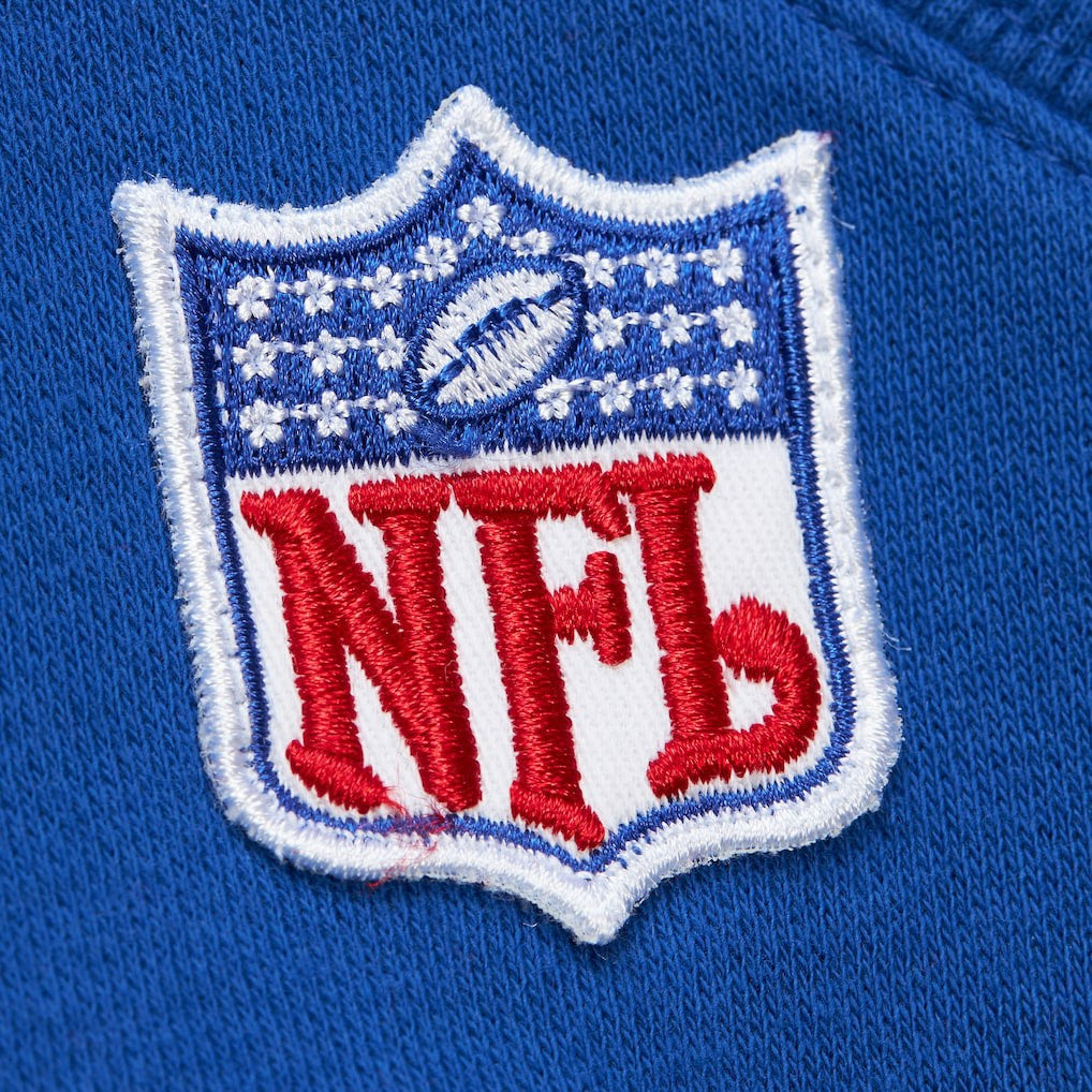 Buffalo Bills Off Field Vintage Logo Short Sleeve Pullover Hoodie Royal