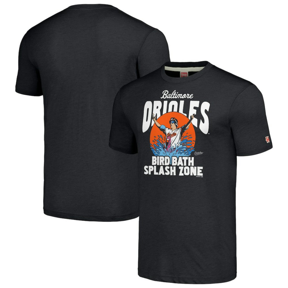 Baltimore Orioles Homage Hyper Local Tri-Blend T-Shirt - Charcoal T-shirts