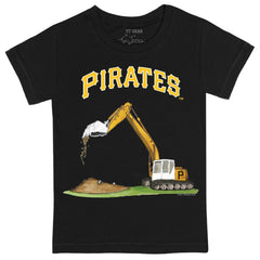 Pittsburgh Pirates Tiny Turnip Youth Excavator T-Shirt - Black T-shirts