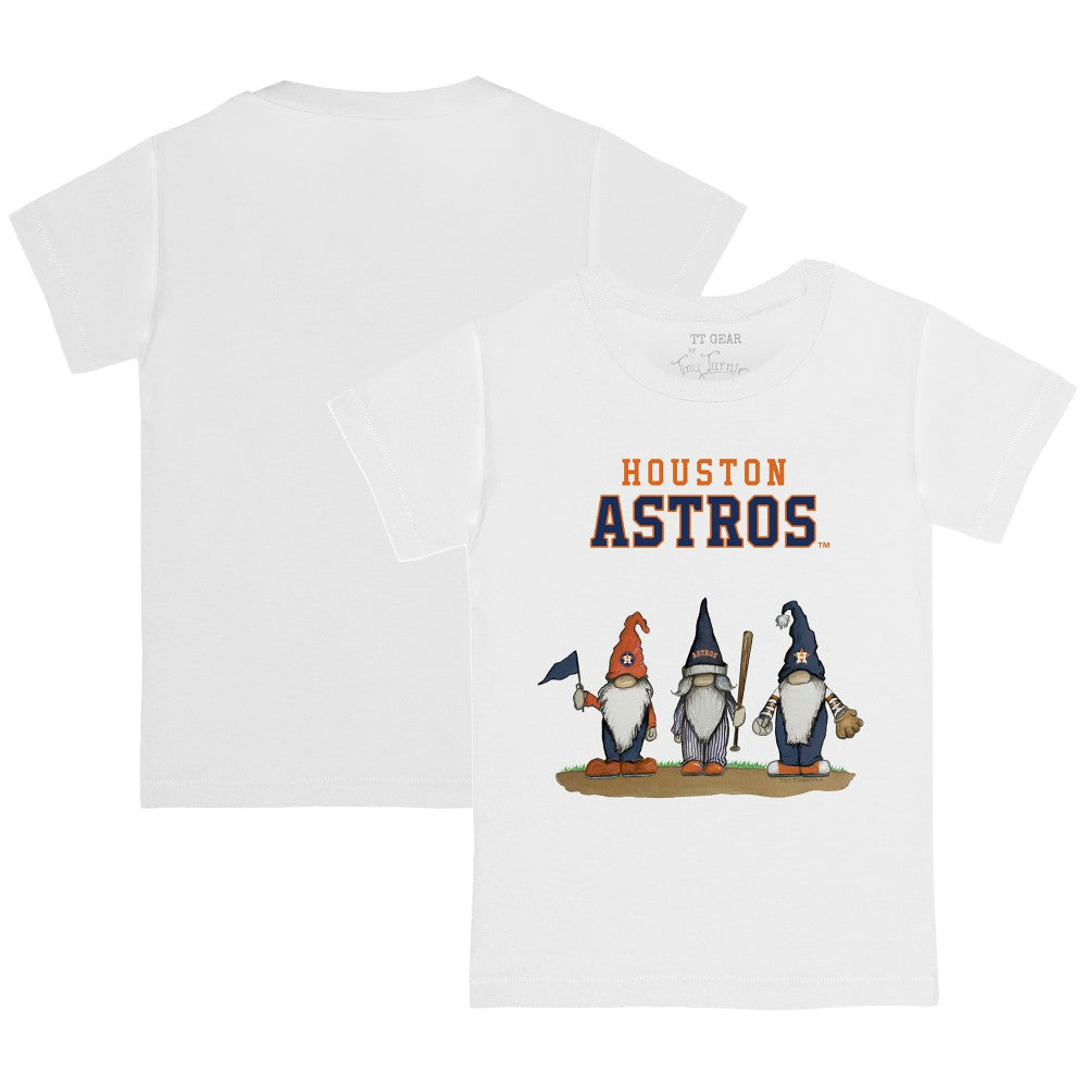 Houston Astros Tiny Turnip Youth Gnomes T-Shirt - White T-shirts