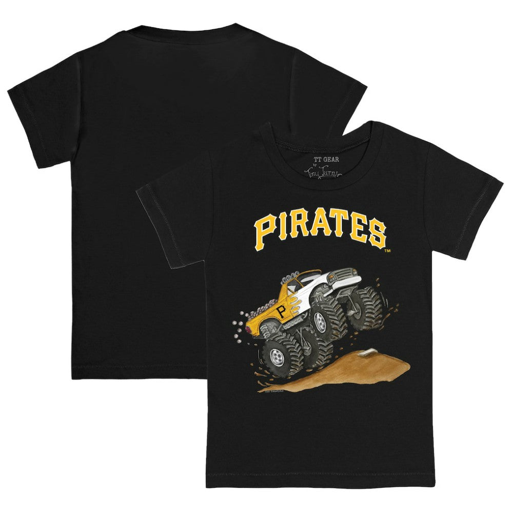 Pittsburgh Pirates Tiny Turnip Youth Monster Truck T-Shirt - Black T-shirts