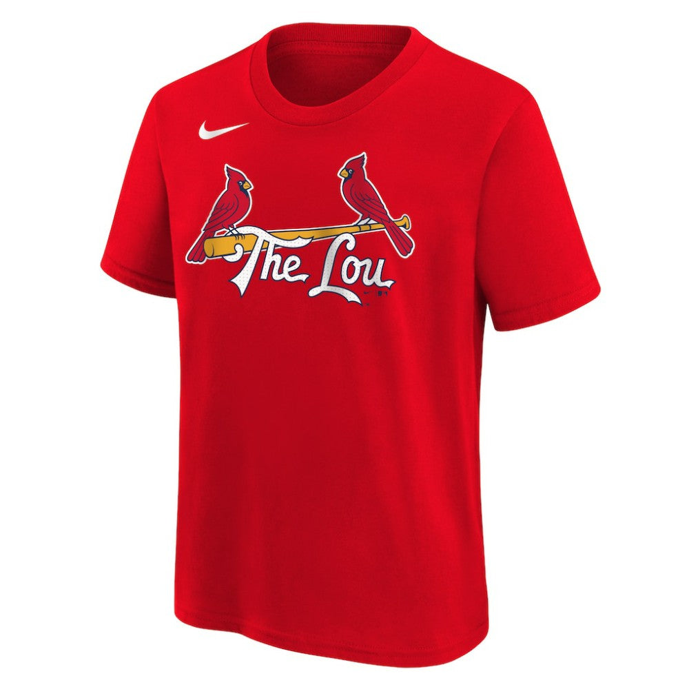 Nolan Arenado St. Louis Cardinals Nike Youth 2024 City Connect Name & Number T-Shirt - Red T-shirts