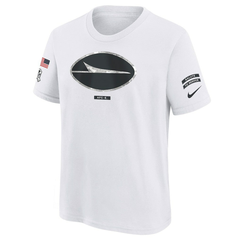 New York Jets Youth 2024 Salute To Service T-Shirt White