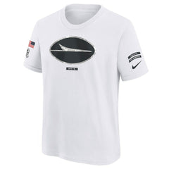 New York Jets Youth 2024 Salute To Service T-Shirt White