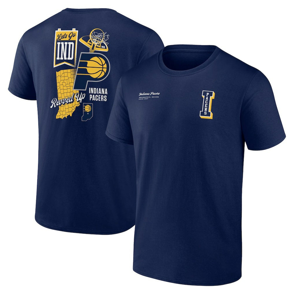Indiana Pacers Split Zone T-Shirt Navy