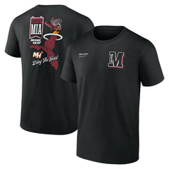 Miami Heat Split Zone T-Shirt Black
