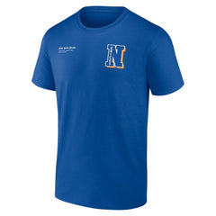 New York Knicks Split Zone T-Shirt Blue