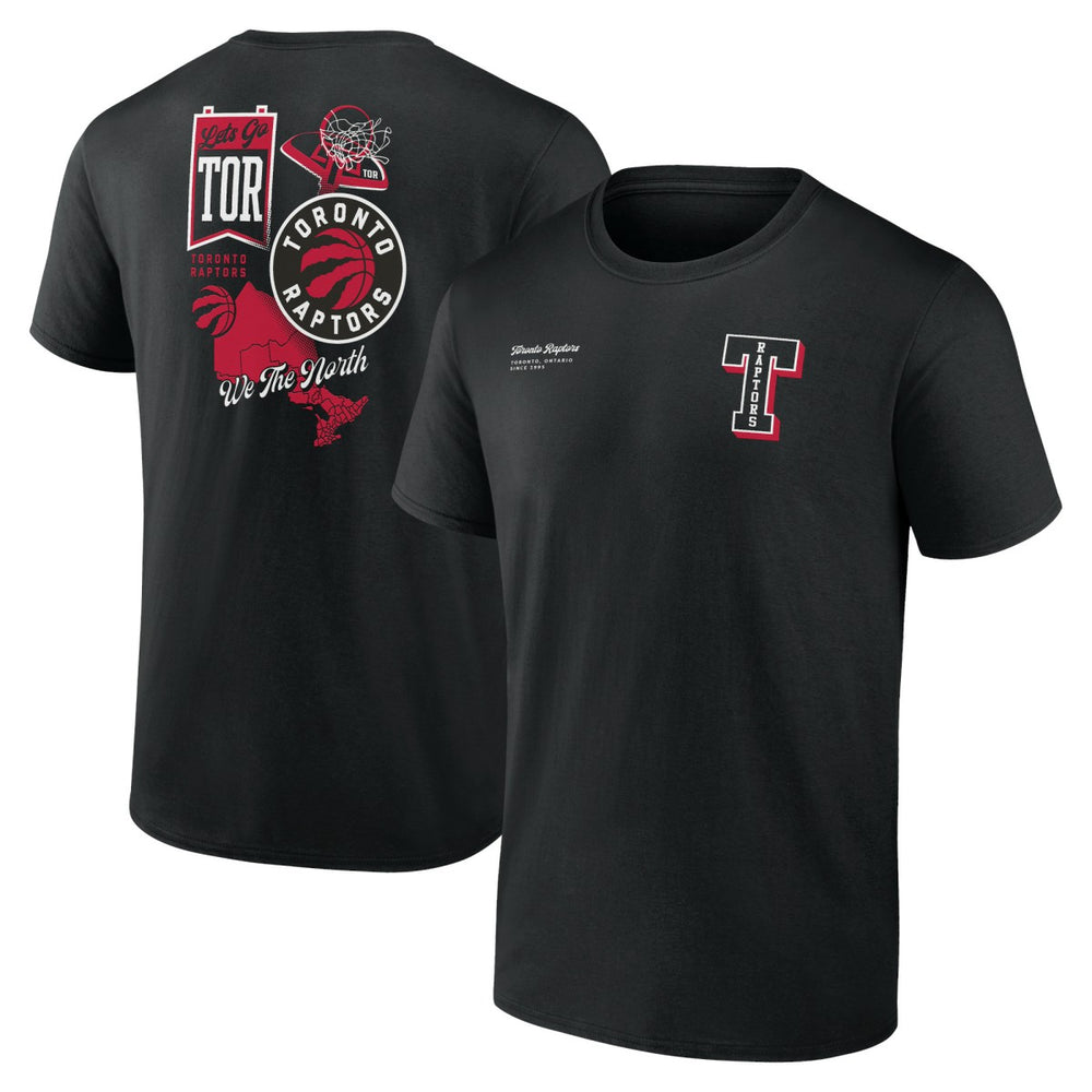 Toronto Raptors Split Zone T-Shirt Black