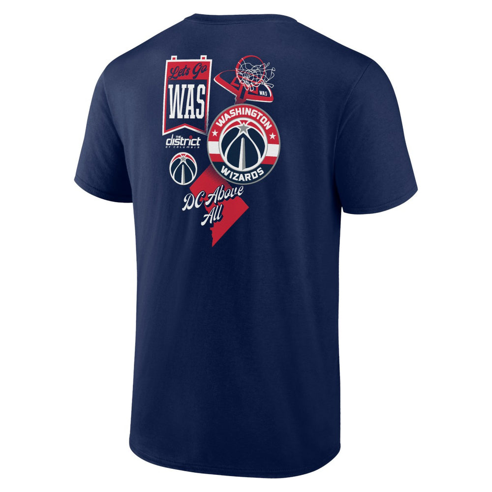 Washington Wizards Split Zone T-Shirt Navy