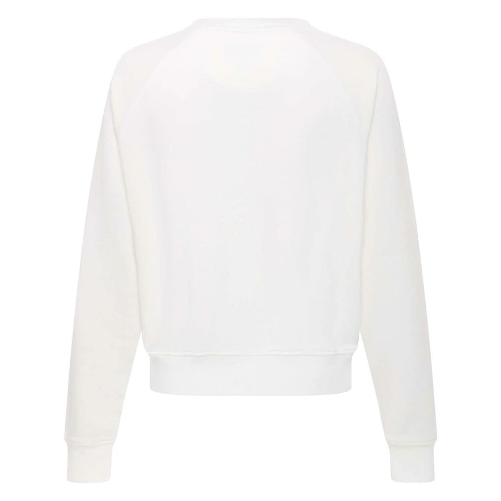 Boston Celtics Sportiqe Women's Ashlyn Super Soft Raglan Pullover Sweatshirt White