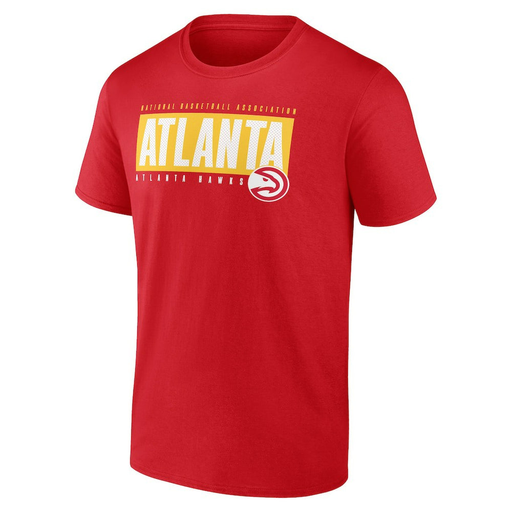 Atlanta Hawks Blocked Out T-Shirt Red