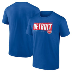 Detroit Pistons Blocked Out T-Shirt Blue
