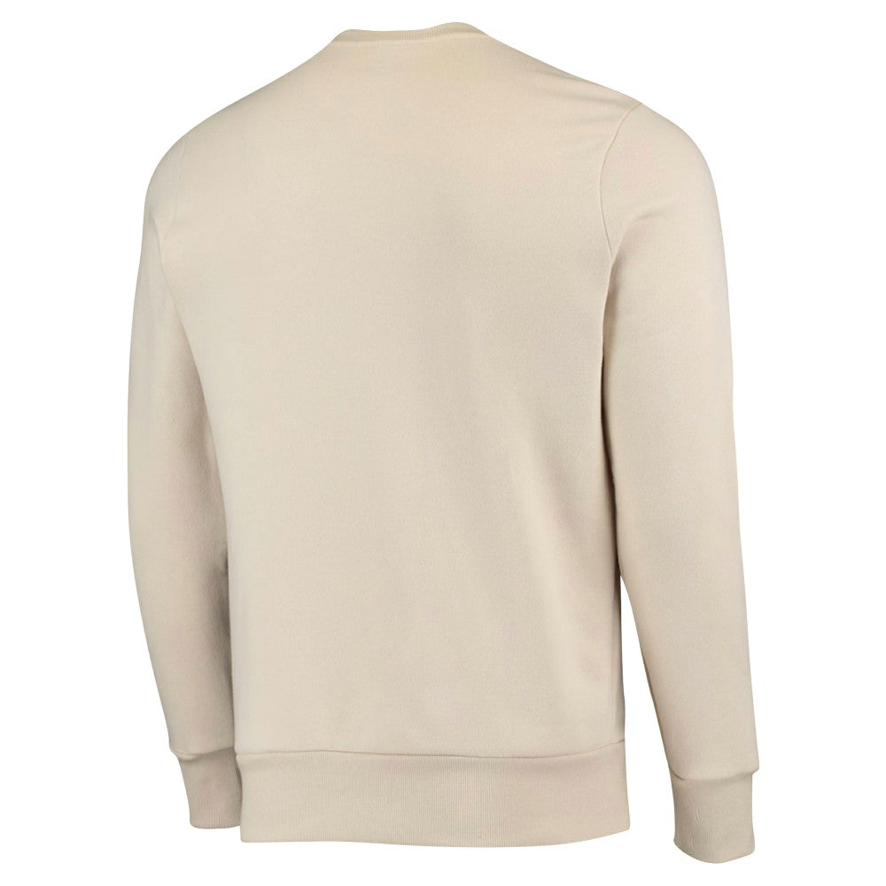 New York Mets Majestic Threads Fleece Pullover Sweatshirt - Oatmeal Pullover