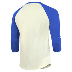 Texas Rangers Majestic Threads Raglan 3/4-Sleeve T-Shirt - Cream/Royal T-shirts