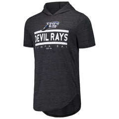 Tampa Bay Rays Majestic Threads Tri-Blend Hoodie T-Shirt - Black Hoodies
