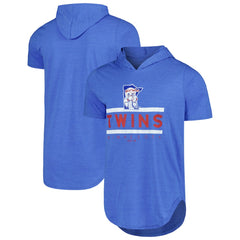 Minnesota Twins Majestic Threads Tri-Blend Hoodie T-Shirt - Royal Hoodies