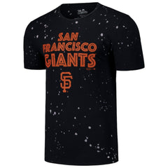 San Francisco Giants Majestic Threads Splatter T-Shirt - Black/White T-shirts