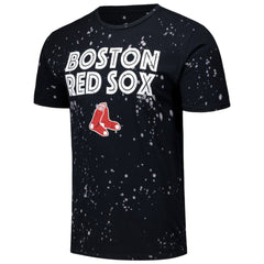 Boston Red Sox Majestic Threads Splatter T-Shirt - Black/White T-shirts