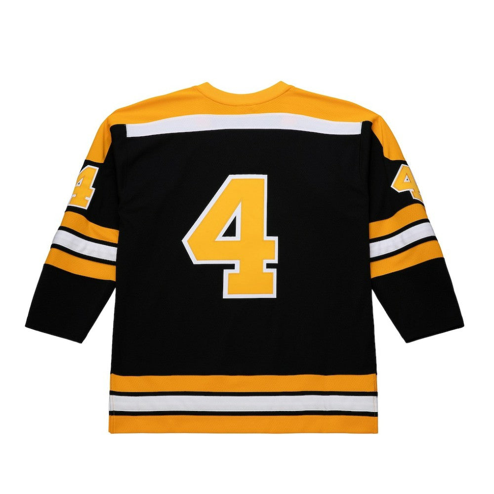 NHL Bobby Orr Boston Bruins Mitchell & Ness Big & Tall 1971/72 Blue Line 2.0 Jersey - Black