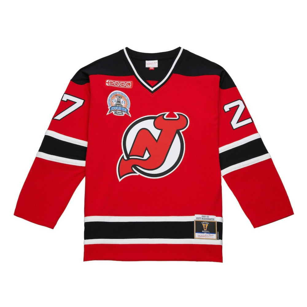 NHL Scott Niedermayer New Jersey Devils Mitchell & Ness Big & Tall 1999/00 Blue Line 2.0 Jersey - Red