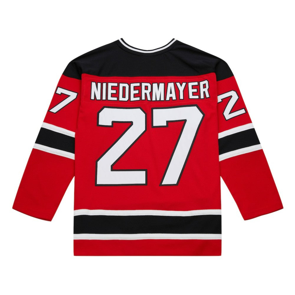 NHL Scott Niedermayer New Jersey Devils Mitchell & Ness Big & Tall 1999/00 Blue Line 2.0 Jersey - Red
