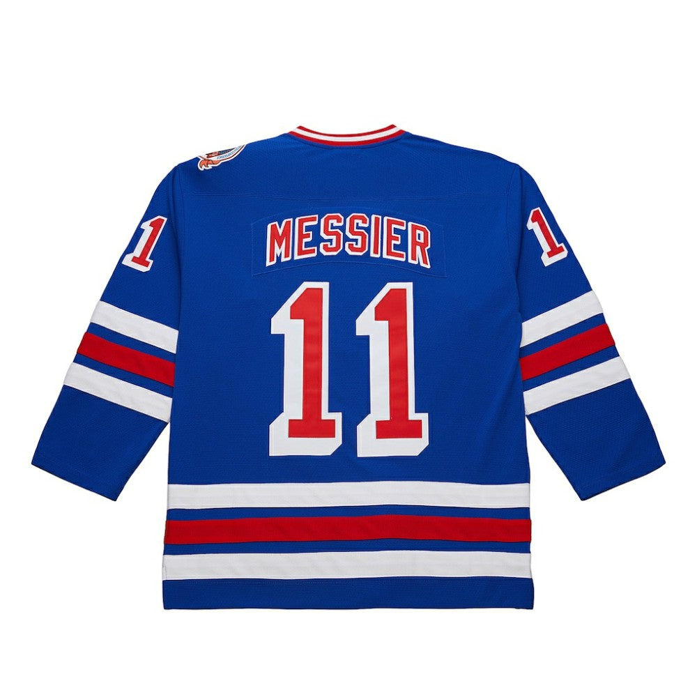 NHL Mark Messier New York Rangers Mitchell & Ness Big & Tall 1993/94 Blue Line 2.0 Jersey - Blue