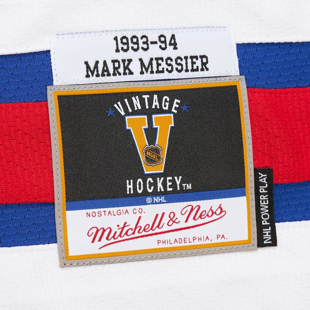 NHL Mark Messier New York Rangers Mitchell & Ness Big & Tall 1993/94 Blue Line 2.0 Jersey - Blue