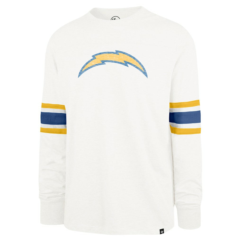 Los Angeles Chargers '47 Gridiron Premier Brex Long Sleeve T-Shirt White