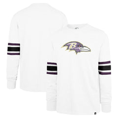 Baltimore Ravens '47 Gridiron Premier Brex Long Sleeve T-Shirt White