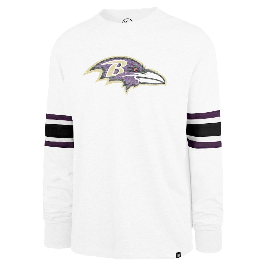 Baltimore Ravens '47 Gridiron Premier Brex Long Sleeve T-Shirt White