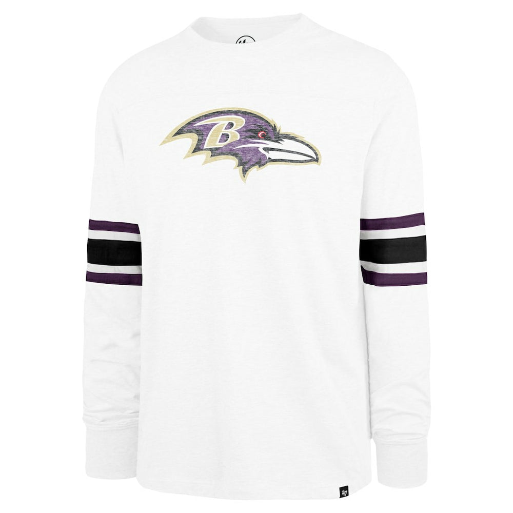Baltimore Ravens '47 Gridiron Premier Brex Long Sleeve T-Shirt White