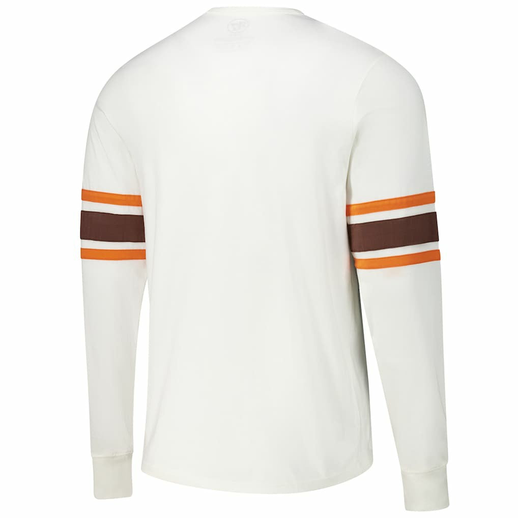 Cleveland Browns '47 Gridiron Throwback Premier Brex Long Sleeve T-Shirt White