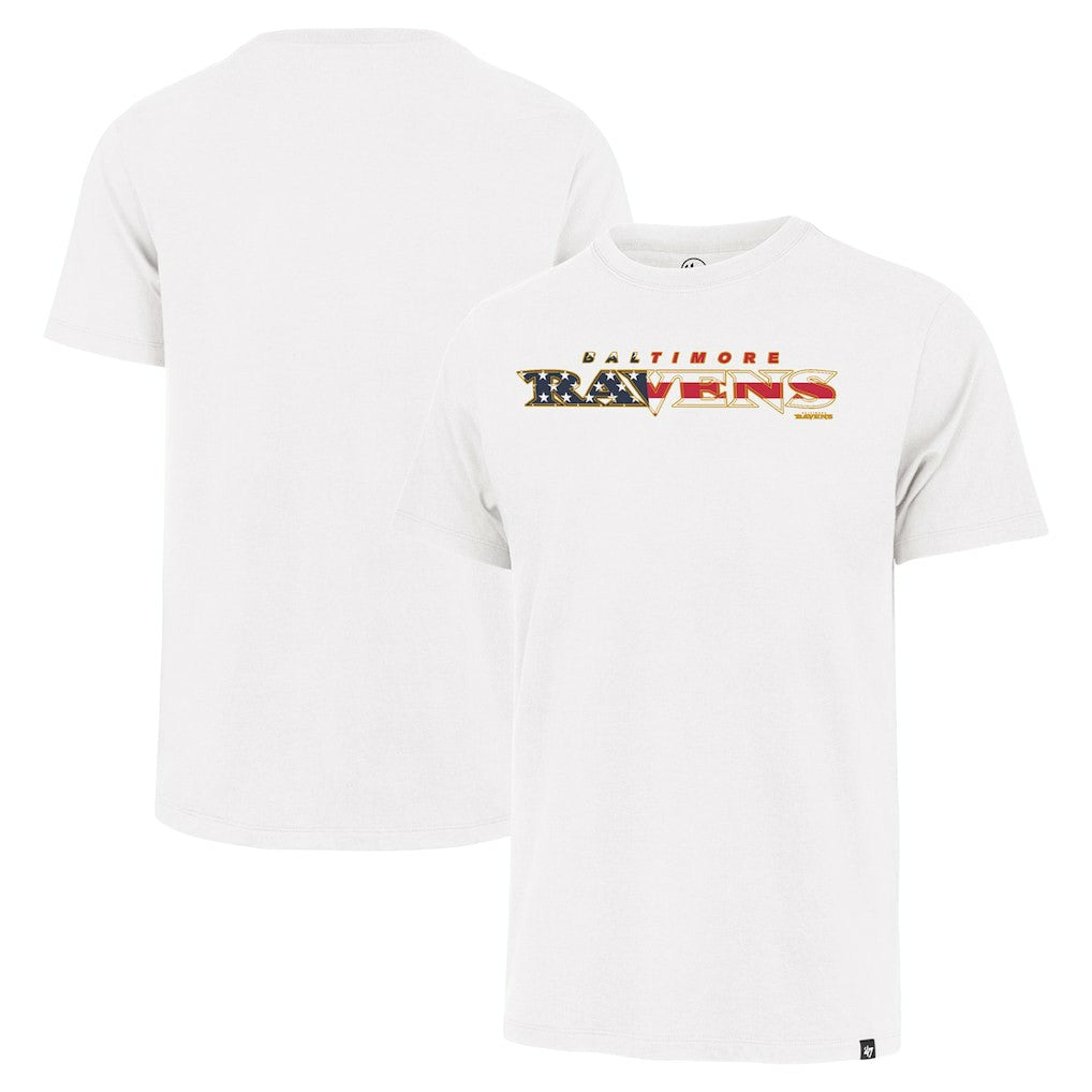 Baltimore Ravens '47 Flag Script Franklin T-Shirt White