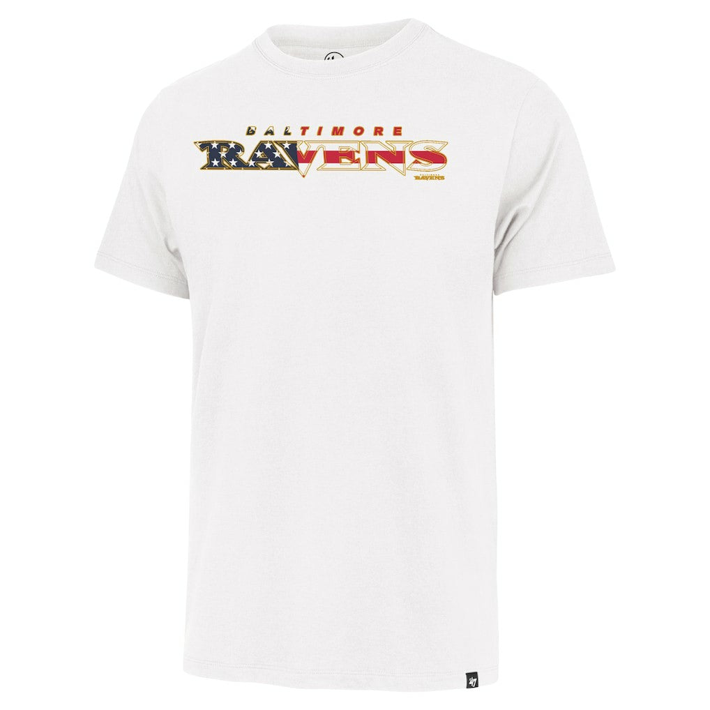 Baltimore Ravens '47 Flag Script Franklin T-Shirt White