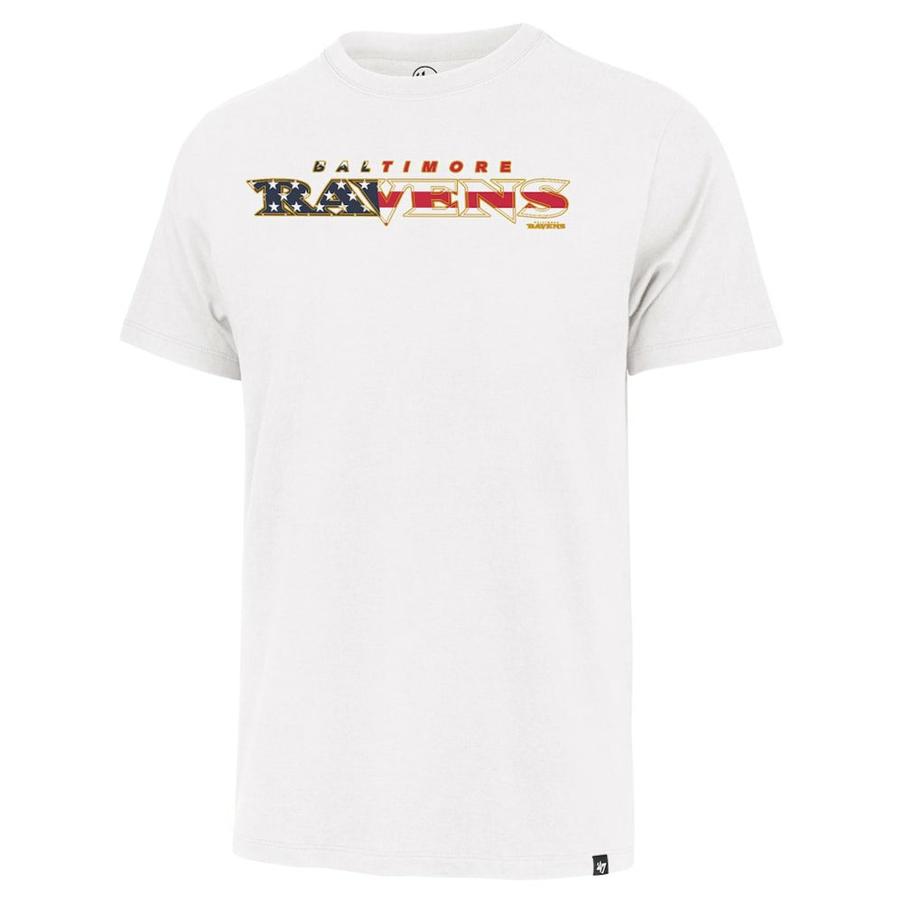 Baltimore Ravens '47 Flag Script Franklin T-Shirt White