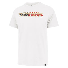 Baltimore Ravens '47 Flag Script Franklin T-Shirt White