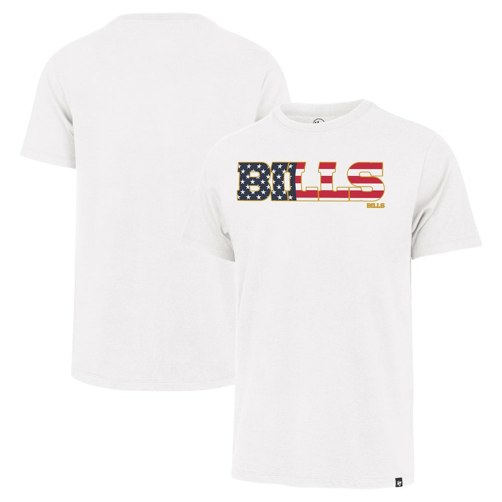Buffalo Bills '47 Flag Script Franklin T-Shirt White