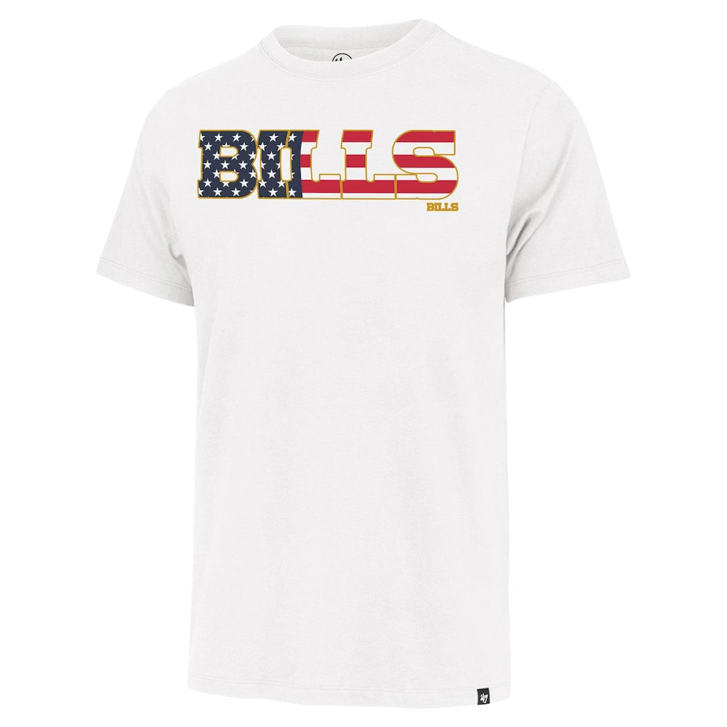 Buffalo Bills '47 Flag Script Franklin T-Shirt White