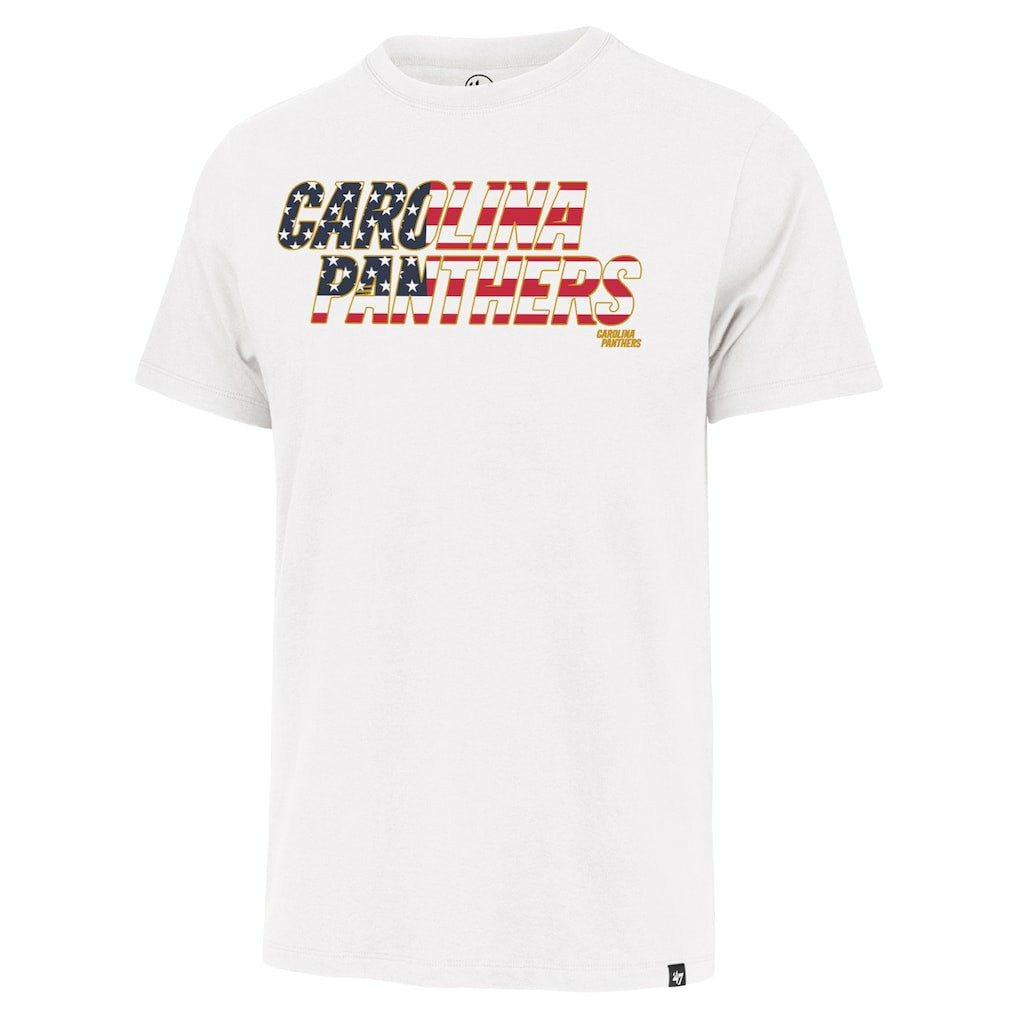 Carolina Panthers '47 Flag Script Franklin T-Shirt White