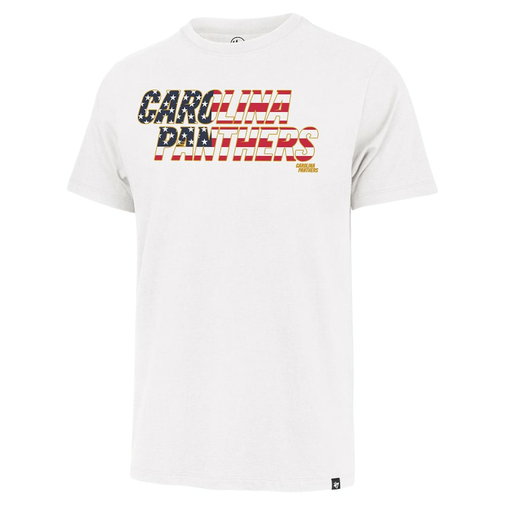 Carolina Panthers '47 Flag Script Franklin T-Shirt White