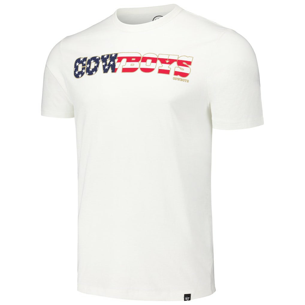 Dallas Cowboys '47 Flag Script Franklin T-Shirt White