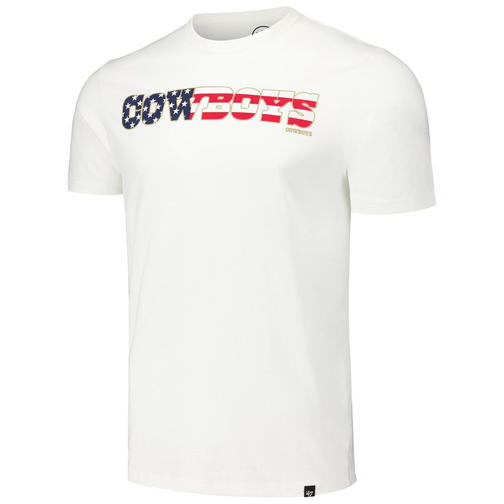 Dallas Cowboys '47 Flag Script Franklin T-Shirt White
