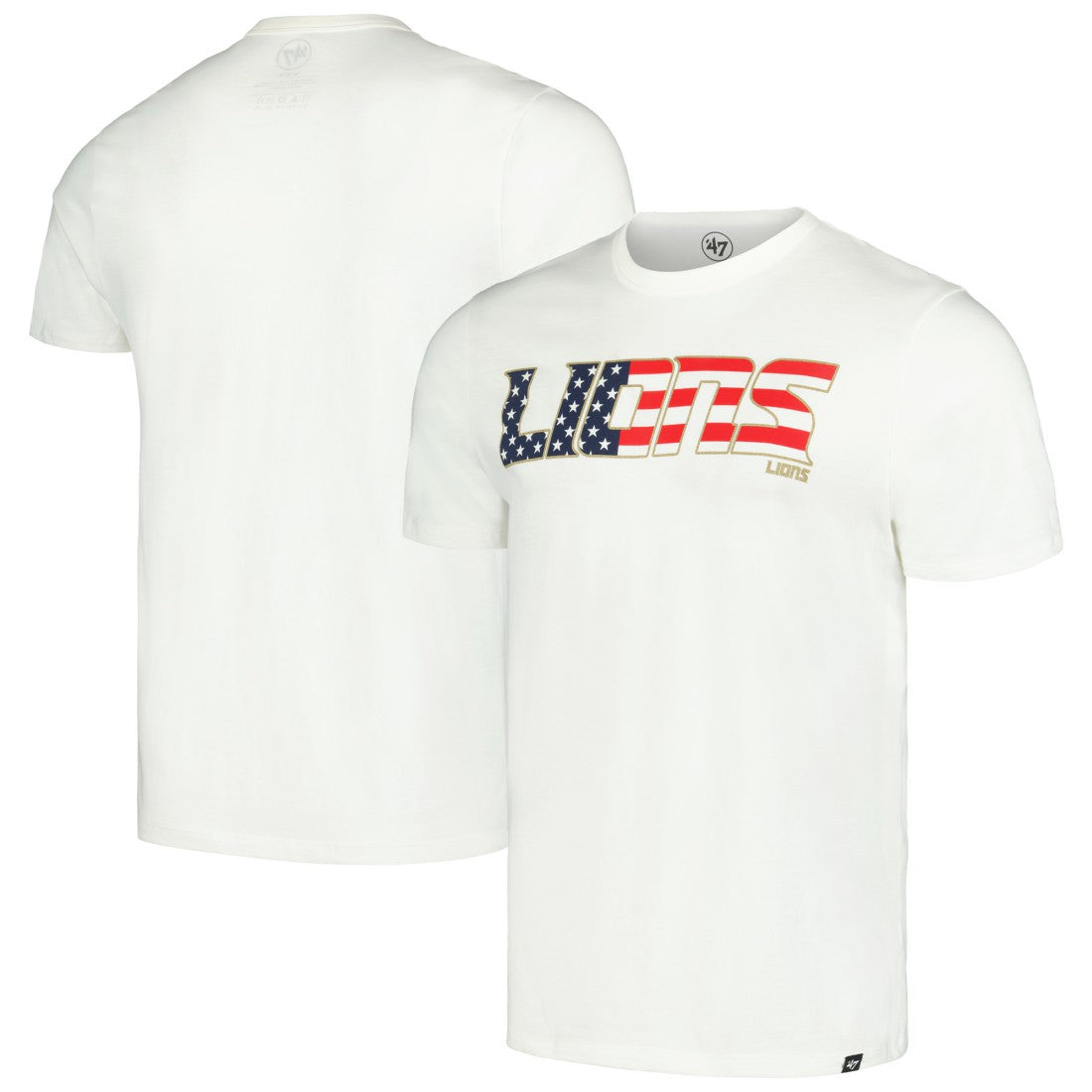 Detroit Lions '47 Flag Script Franklin T-Shirt White