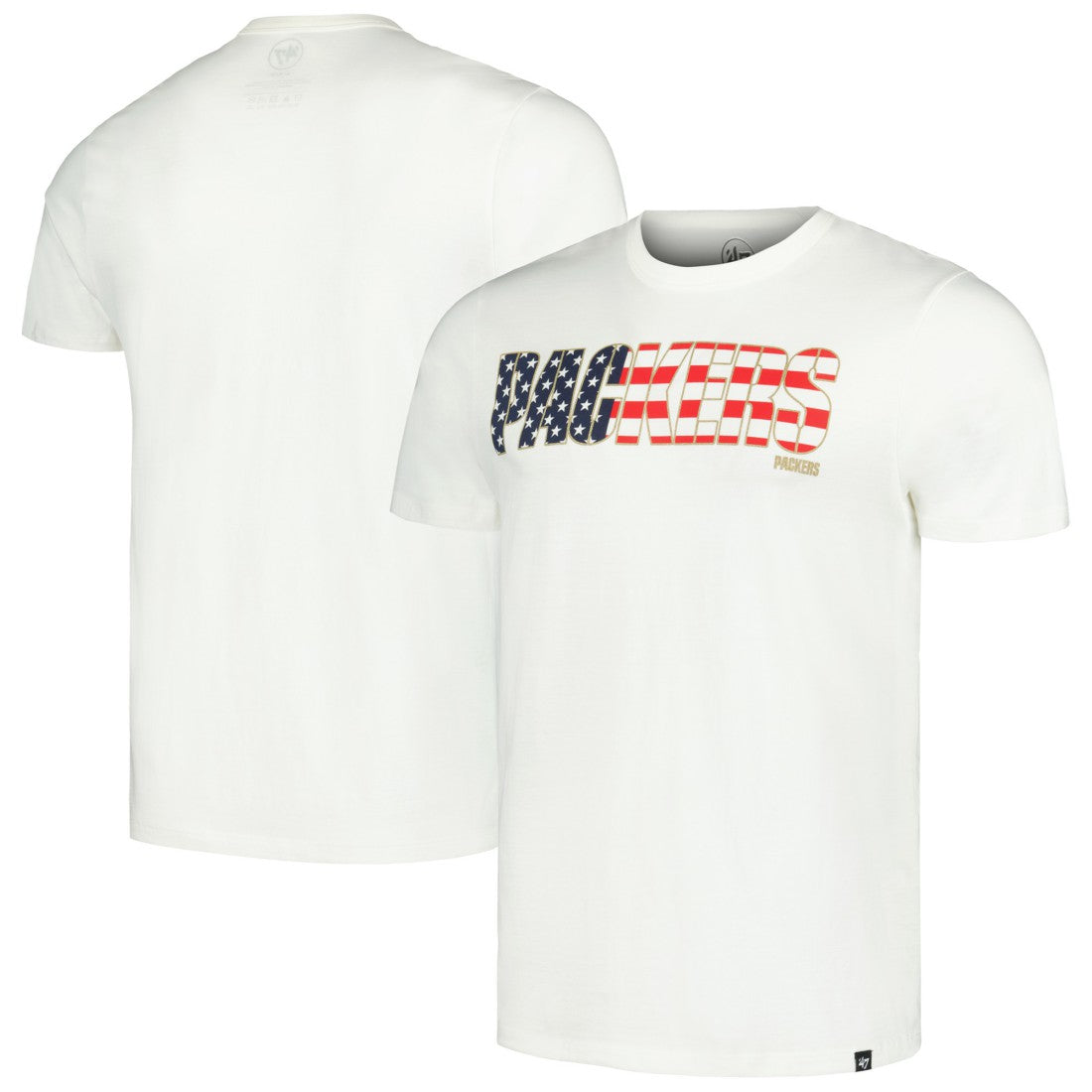 Green Bay Packers '47 Flag Script Franklin T-Shirt White