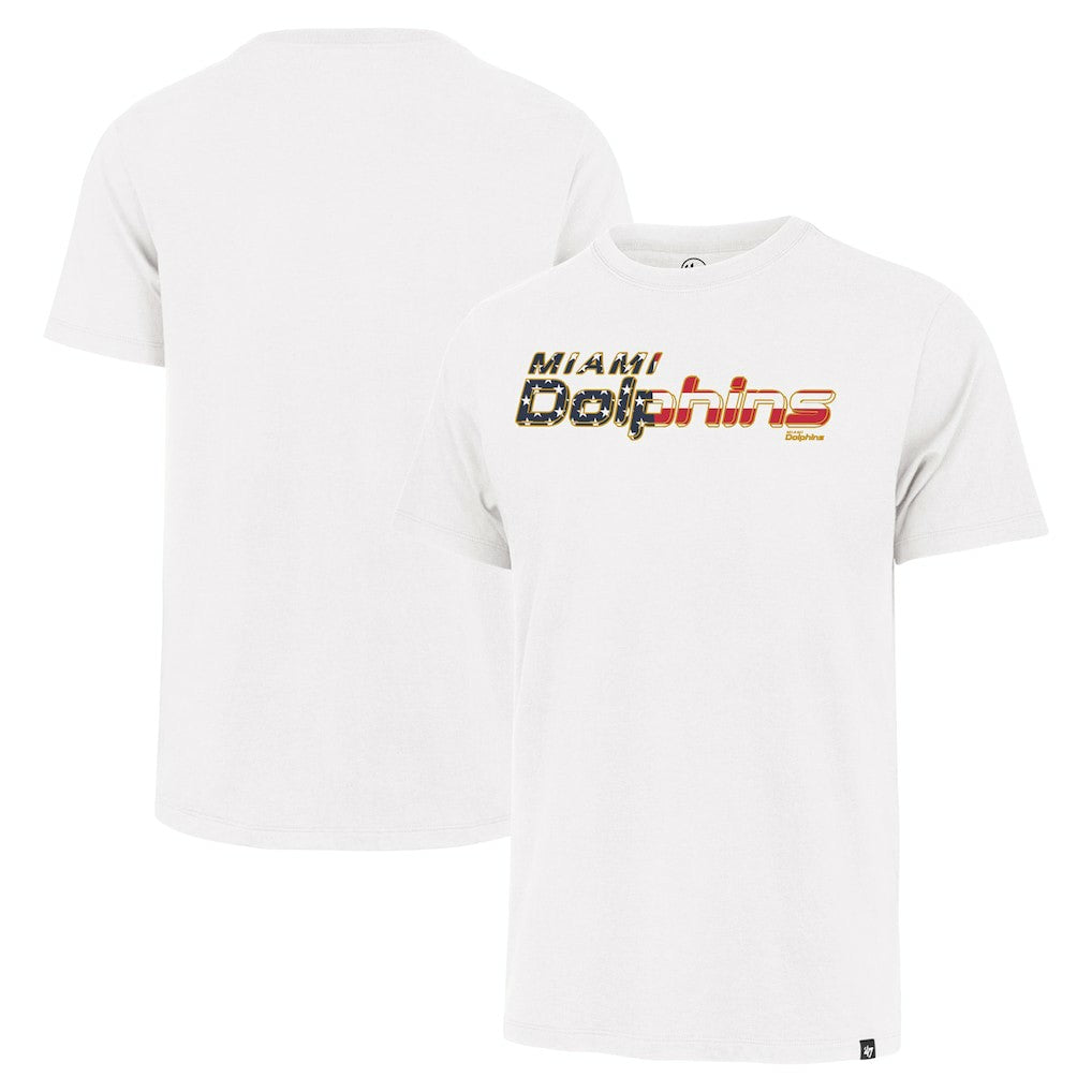 Miami Dolphins '47 Flag Script Franklin T-Shirt White